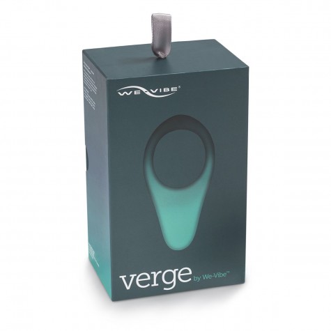 Чёрное эрекционное виброкольцо We-vibe Verge