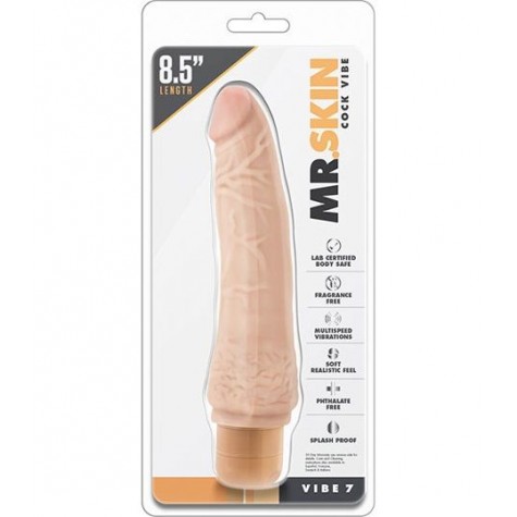 Телесный вибратор Cock Vibe 7 - 21,6 см.